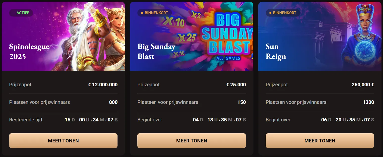 LegionBet casino toernooien en competities